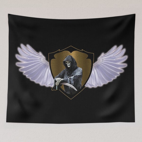 Item preview, Halloween winged reaper shield design designed and sold by That Store With the Fun Stuff.