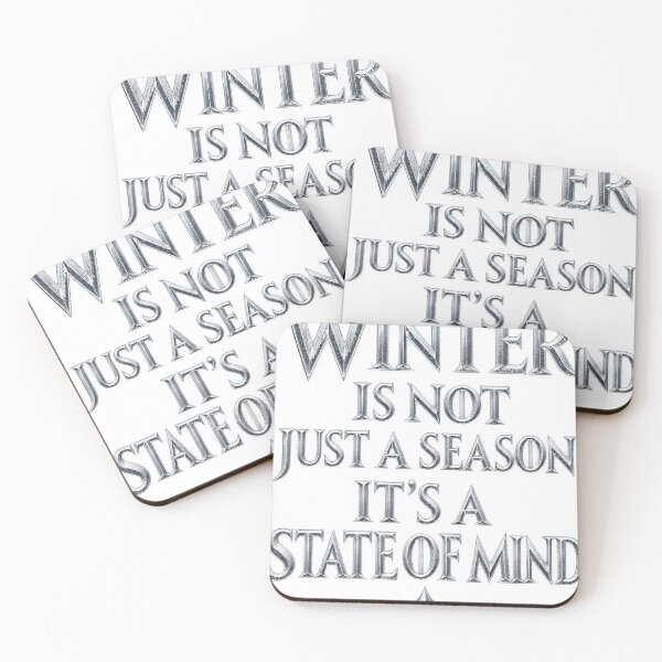 Item preview, Winter Is Not Just a Season | Gothic Silver Winter Quote designed and sold by errazzouki.