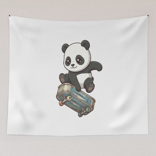 Item preview, Cute Panda Skating Sardine Tin designed and sold by Ella_Sketch.