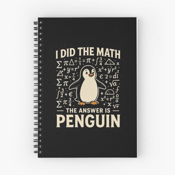 Item preview, I Did The Math The Answer Is Penguin Funny Math Lover Tee designed and sold by Dabbing Turtle Designs.