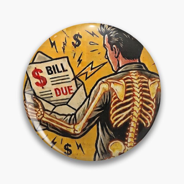 Item preview, Electricity Kills Especially When The Bill Arrives - Funny Utility Bill Meme Vintage Sign designed and sold by BoutaBii.