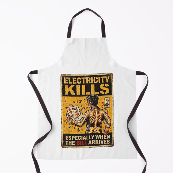 Item preview, Electricity Kills Especially When The Bill Arrives - Funny Utility Bill Meme Vintage Sign designed and sold by BoutaBii.