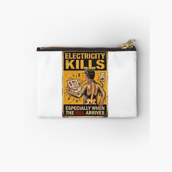 Item preview, Electricity Kills Especially When The Bill Arrives - Funny Utility Bill Meme Vintage Sign designed and sold by BoutaBii.