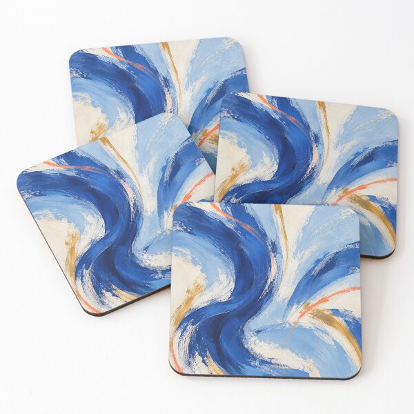 Item preview, A Measure of Blue – Cobalt Blue Abstract Painting, Modern Wall Art designed and sold by Form & Favour.