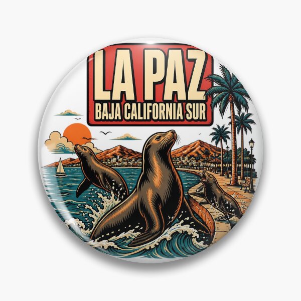 Item preview, La Paz Baja California Sur Vintage Travel Tourism designed and sold by TravelersGems.