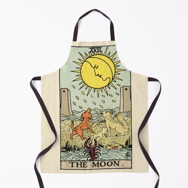 Item preview, The Moon, Tarot Card XVIII, Illustrated by Pamela Colman Smith, 1909 designed and sold by Exhumed Archives.