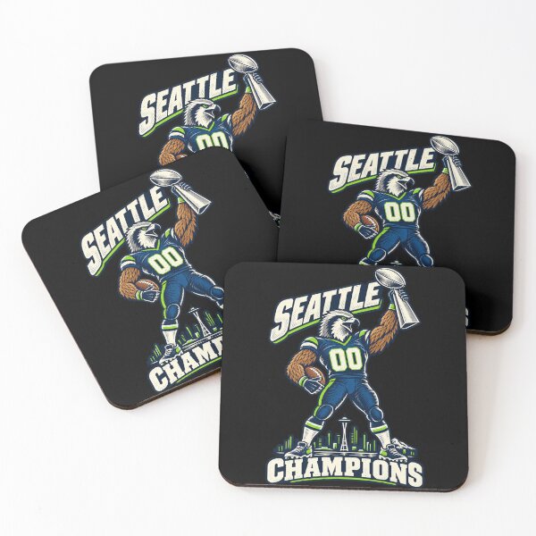 Item preview, Águila campeona de Seattle sosteniendo el trofeo número 00 designed and sold by choudane.
