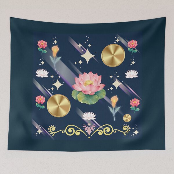 Item preview, Golden Lotus Prosperity Spiritual Design designed and sold by Azurart2.