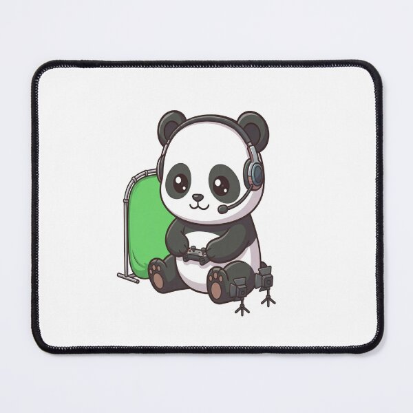 Item preview, Cute Panda Gaming Streamer Setup designed and sold by Ella_Sketch.