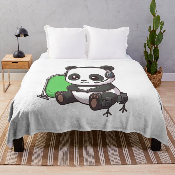Item preview, Cute Panda Gaming Streamer Setup designed and sold by Ella_Sketch.