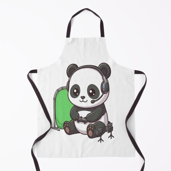 Item preview, Cute Panda Gaming Streamer Setup designed and sold by Ella_Sketch.