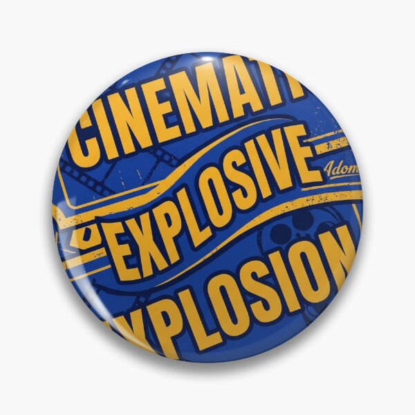 Item preview, Cinematic Explosive Explosion Movie Style Badge designed and sold by Adom-Fashon.