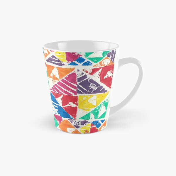 Item preview, Colorful Geometric Bauhaus pattern– Hand-Printed Composition designed and sold by Kendica.