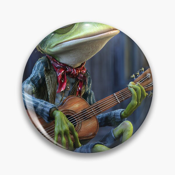 Artikelvorschau, Froschmusiker spielt Gitarre im Straßenbild entworfen und verkauft von Artessie.