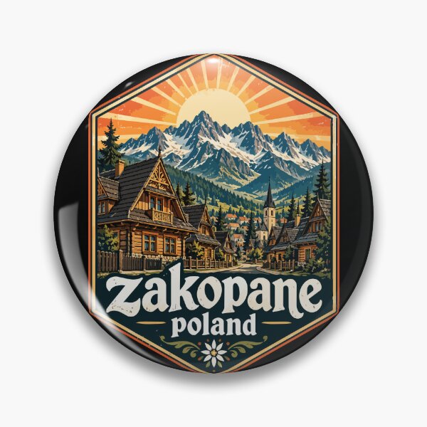 Artikelvorschau, Zakopane, Polen – Retro-Reise entworfen und verkauft von TomFrontierArt.