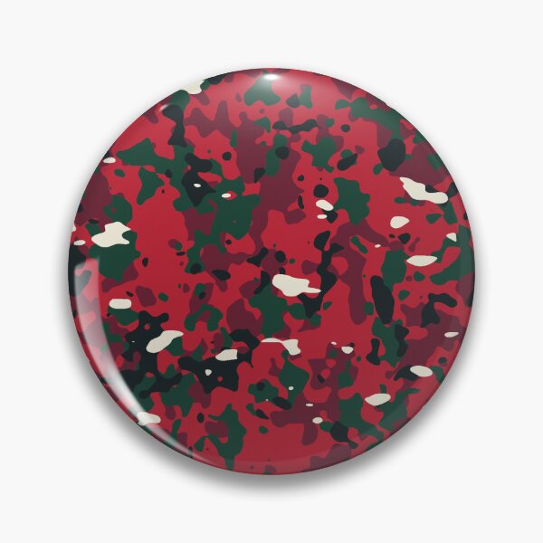 Item preview, Festive Red and Evergreen Flecktarn Military Camouflage Pattern designed and sold by 89BLACK.