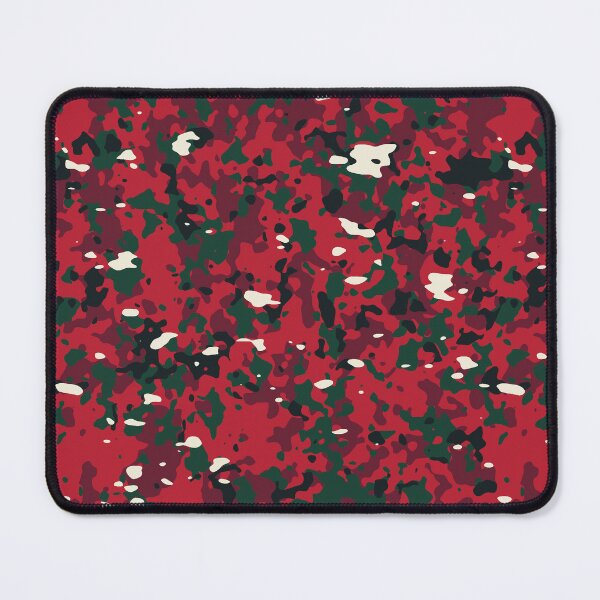 Item preview, Festive Red and Evergreen Flecktarn Military Camouflage Pattern designed and sold by 89BLACK.