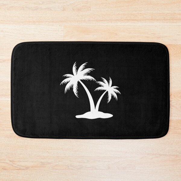 Item preview, White Tropical Palm Trees Silhouette Design designed and sold by pattern-archive.