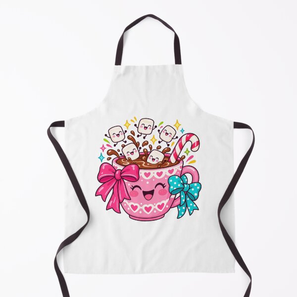Item preview, Kawaii Hot Cocoa Mug with Marshmallows designed and sold by Watercolorsart.