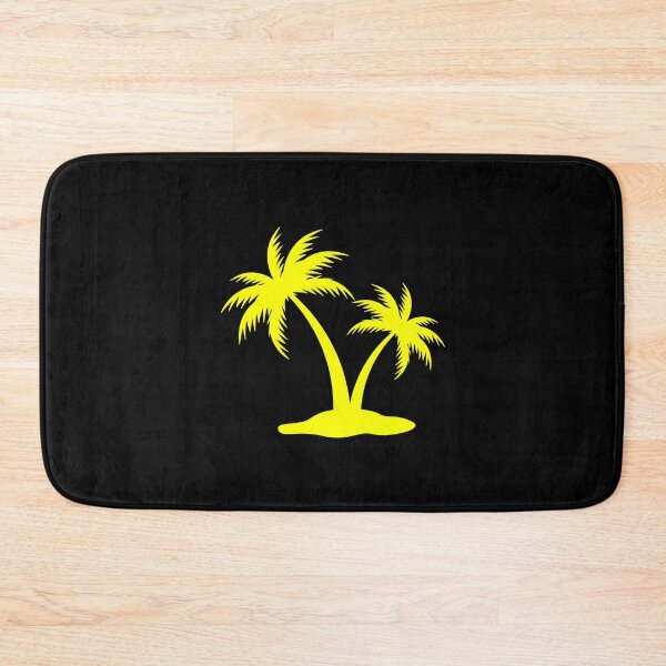 Item preview, Yellow Tropical Palm Trees Silhouette Design designed and sold by pattern-archive.
