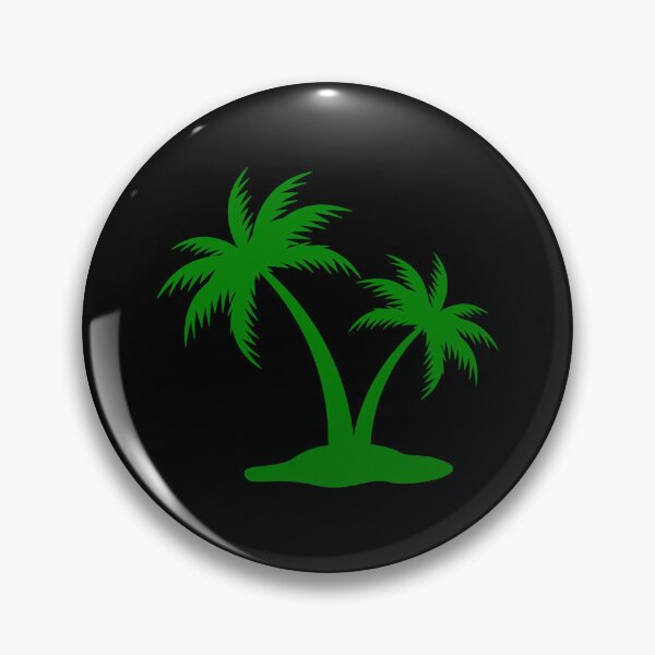 Item preview, Green Tropical Palm Trees Silhouette Design designed and sold by pattern-archive.