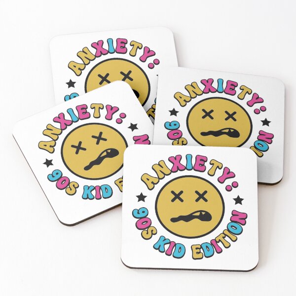 Item preview, Retro 90s Anxiety Grunge Smiley Face 90s Kid Edition designed and sold by jrzvibe.