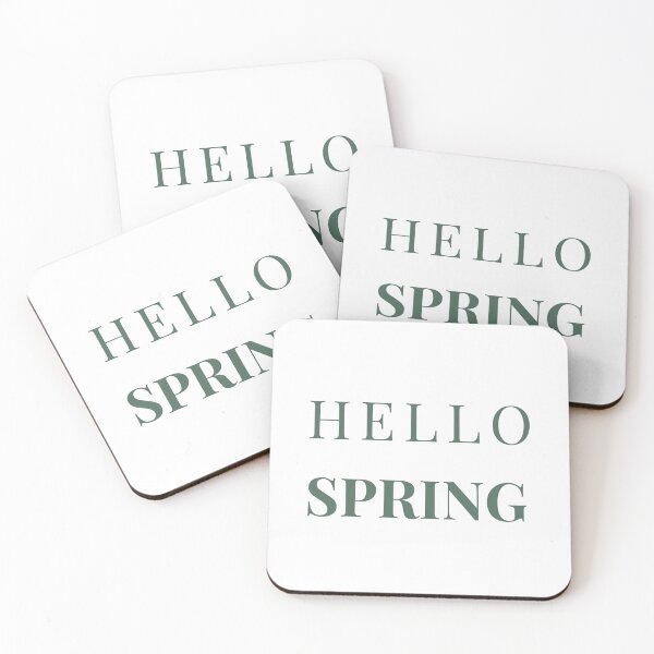 Item preview, Hello Spring – Minimal Spring Typography Design designed and sold by J-Nature-Vibes.