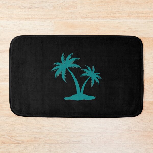 Item preview, Teal Tropical Palm Trees Silhouette Design designed and sold by pattern-archive.