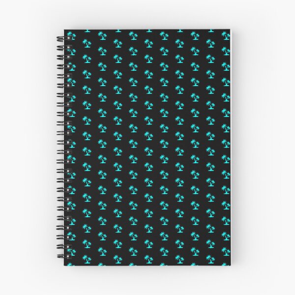 Item preview, Cyan Tropical Palm Trees Silhouette Design designed and sold by pattern-archive.