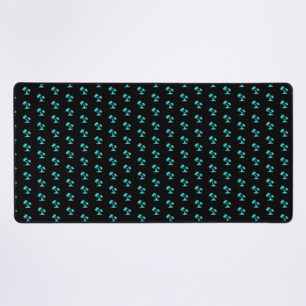 Item preview, Cyan Tropical Palm Trees Silhouette Design designed and sold by pattern-archive.