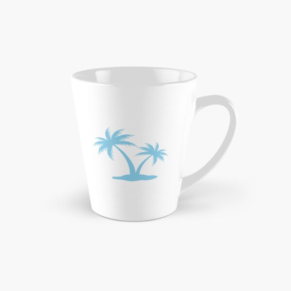 Item preview, Sky Blue Tropical Palm Trees Silhouette Design designed and sold by pattern-archive.