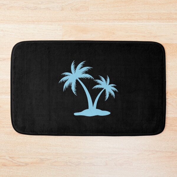 Item preview, Sky Blue Tropical Palm Trees Silhouette Design designed and sold by pattern-archive.