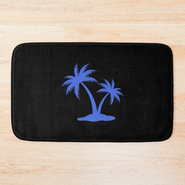 Item preview, Royal Blue Tropical Palm Trees Silhouette Design designed and sold by pattern-archive.