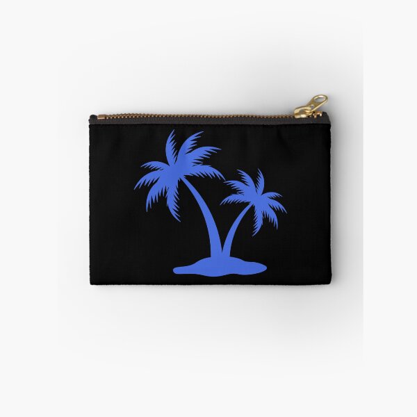 Item preview, Royal Blue Tropical Palm Trees Silhouette Design designed and sold by pattern-archive.