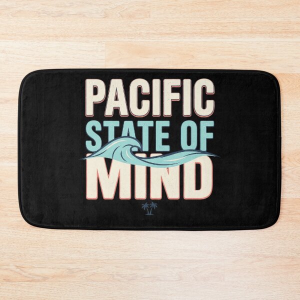 Item preview, Pacific State of Mind Retro Ocean Wave California Beach  designed and sold by mood-draftsman.