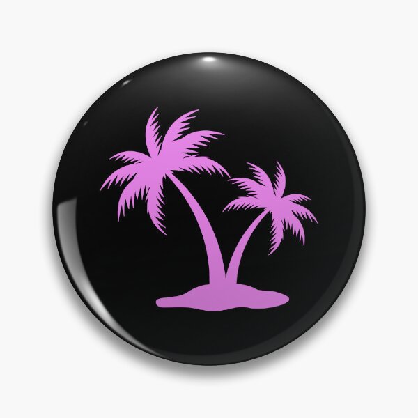 Aperçu de l'œuvre Silhouette de palmiers tropicaux violets créée et vendue par pattern-archive.