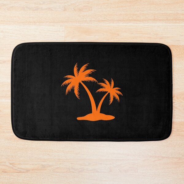 Item preview, Orange Tropical Palm Trees Silhouette Design designed and sold by pattern-archive.