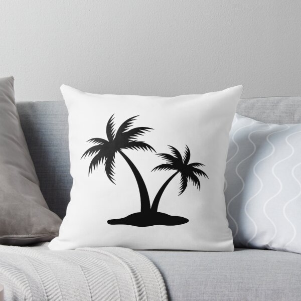 Item preview, Black Tropical Palm Trees Silhouette Design designed and sold by pattern-archive.