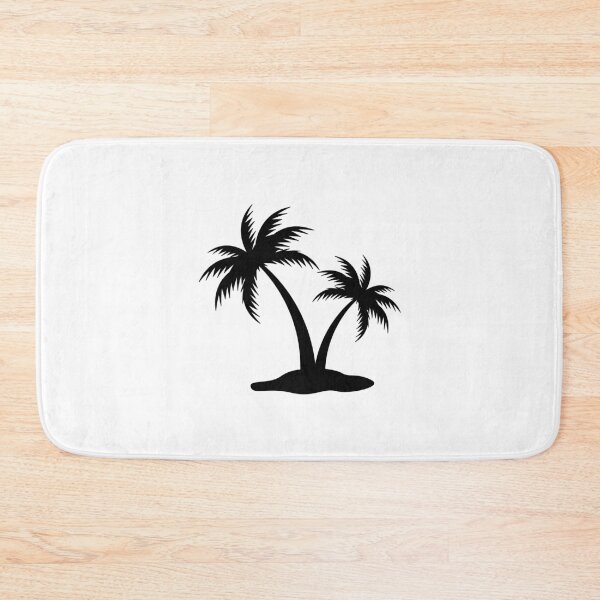 Item preview, Black Tropical Palm Trees Silhouette Design designed and sold by pattern-archive.