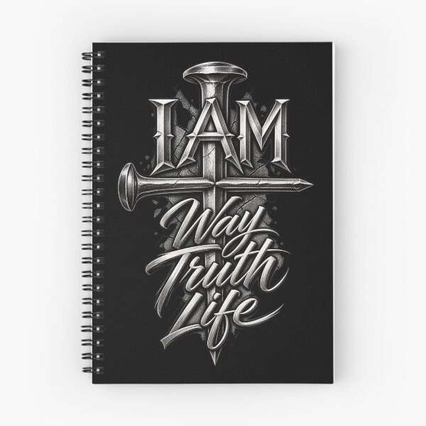 Item preview, I Am the Way, the Truth and the Life, Christian Cross, Nails, Bible Verse,  designed and sold by OG1design.