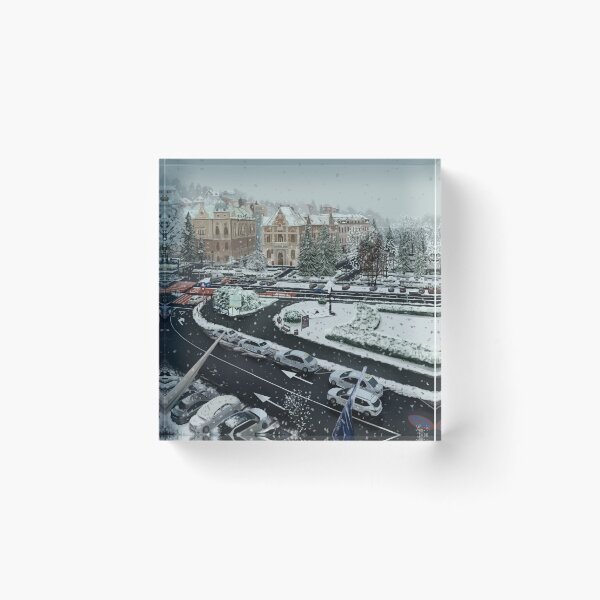 Item preview, Snowy Day Digital Painting designed and sold by Kanpai989.