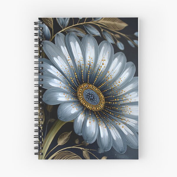 Item preview, Elegant Blue Floral Artwork with Golden Accents designed and sold by Artessie.