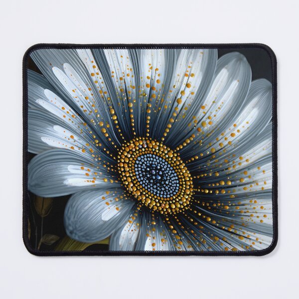 Artikelvorschau, Elegantes blaues Blumenmuster mit goldenen Akzenten entworfen und verkauft von Artessie.