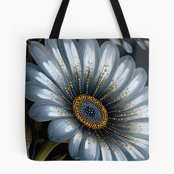 Item preview, Elegant Blue Floral Artwork with Golden Accents designed and sold by Artessie.