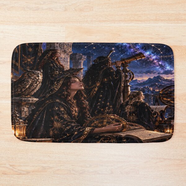 Item preview, Ancient stone tower observatory on a mountaintop designed and sold by JMAVILA ART.