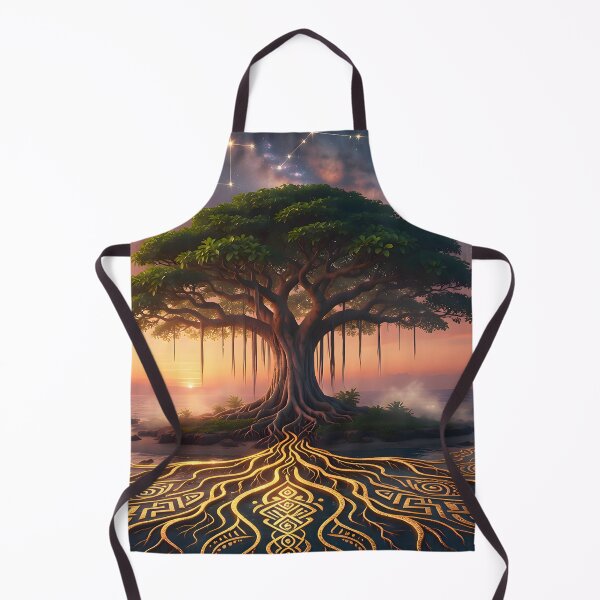 Item preview, Sacred banyan tree with golden roots – Tree of life of the Pacific designed and sold by Hawaii26.