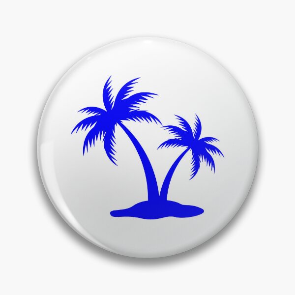 Item preview, Blue Tropical Palm Trees Silhouette Design designed and sold by pattern-archive.