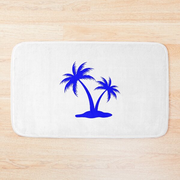 Item preview, Blue Tropical Palm Trees Silhouette Design designed and sold by pattern-archive.