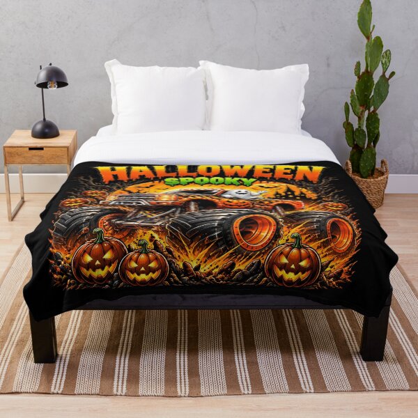 Item preview, Spooky Halloween Monster Truck Ghost Pumpkin designed and sold by cameleon style.