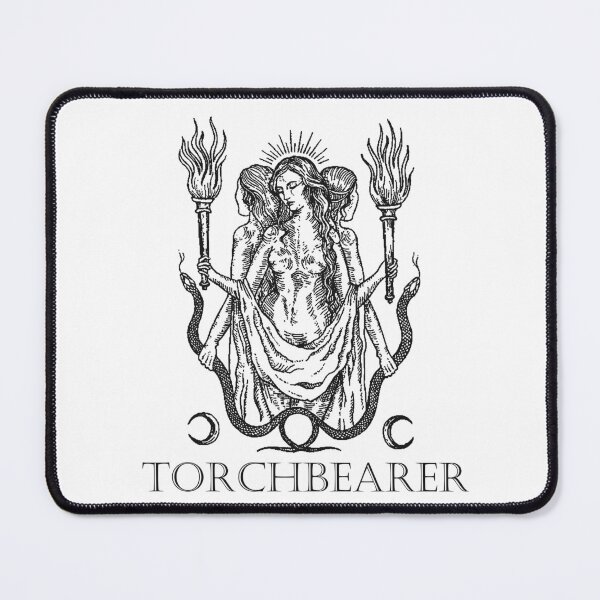 Item preview, Hecate Torchbearer – Greek Goddess of Witchcraft and Crossroads Inky Art designed and sold by witchlingart.